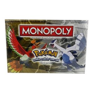 New Hasbro Monopoly POKEMON JOHTO EDITION Gotta Catch Them All Board Game SEALED